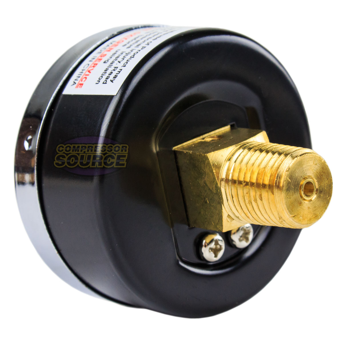 Quality 1/4" NPT Air Pressure Gauge 030 PSI Center / Back Mnt Mount 2" Face New 685650067131 eBay